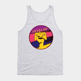 Level Up Gaming Nerds Vintage Retro Style Design Tank Top